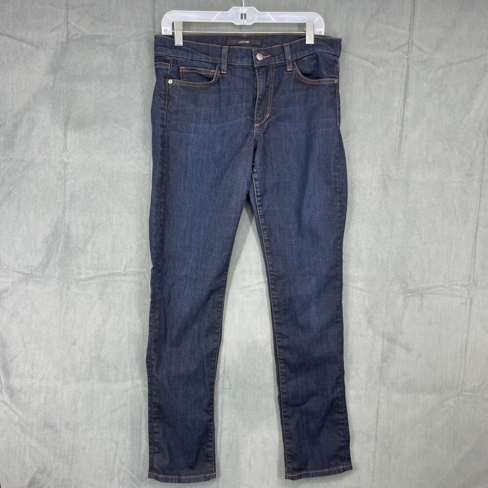 Joes Jeans Womens 30 Blue Dark Wash Cigarette Fit Cotton Blend Pockets